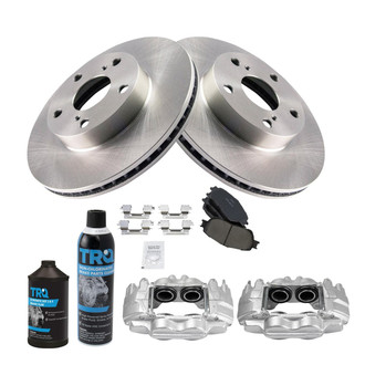 TRQ® - Front Disc Brake Kit with Ceramic Pads and Calipers