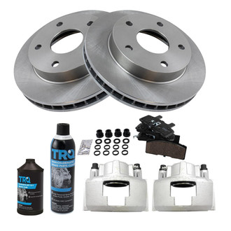 TRQ® - Front Disc Brake Kit with Ceramic Pads and Calipers
