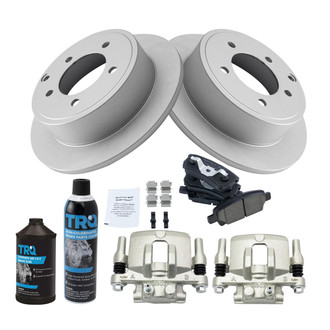 TRQ® - Rear Disc Brake Kit with Ceramic Pads and Calipers