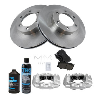 TRQ® - Front Disc Brake Kit with Ceramic Pads and Calipers
