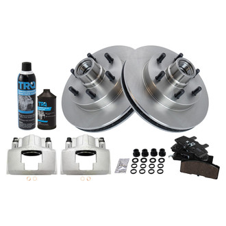 TRQ® - Front Disc Brake Kit with Ceramic Pads and Calipers