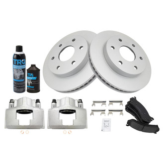 TRQ® - Front Disc Brake Kit with Ceramic Pads and Calipers