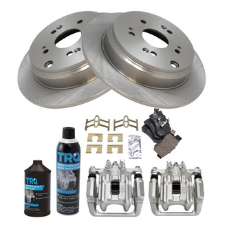TRQ® - Rear Disc Brake Kit with Ceramic Pads and Calipers