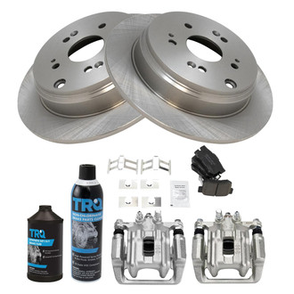 TRQ® - Rear Disc Brake Kit with Ceramic Pads and Calipers