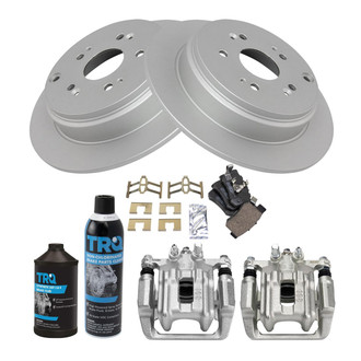 TRQ® - Rear Disc Brake Kit with Ceramic Pads and Calipers