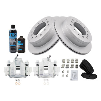 TRQ® - Rear Disc Brake Kit with Semi-Metallic Pads and Calipers