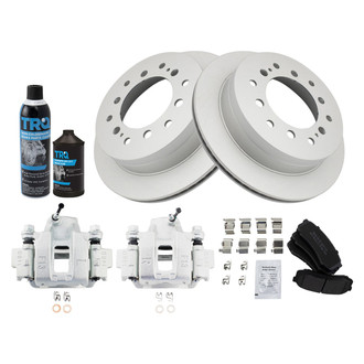 TRQ® - Rear Disc Brake Kit with Semi-Metallic Pads and Calipers