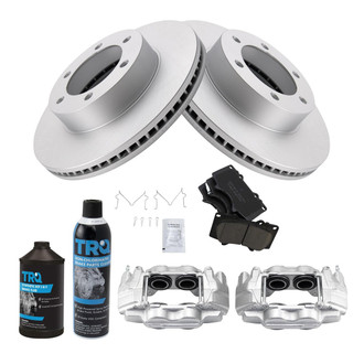 TRQ® - Front Disc Brake Kit with Ceramic Pads and Calipers