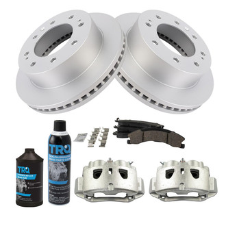 TRQ® - Front Disc Brake Kit with Ceramic Pads and Calipers
