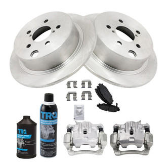 TRQ® - Rear Disc Brake Kit with Ceramic Pads and Calipers