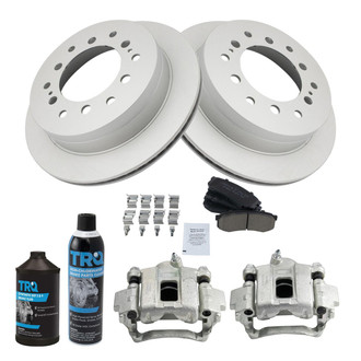 TRQ® - Rear Disc Brake Kit with Ceramic Pads and Calipers