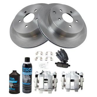 TRQ® - Rear Disc Brake Kit with Ceramic Pads and Calipers