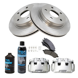 TRQ® - Front Disc Brake Kit with Ceramic Pads and Calipers