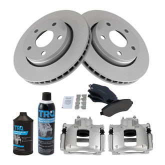 TRQ® - Front Disc Brake Kit with Ceramic Pads and Calipers