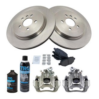 TRQ® - Rear Disc Brake Kit with Ceramic Pads