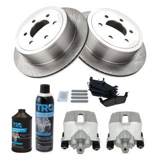 TRQ® - Rear Disc Brake Kit with Ceramic Pads and Calipers