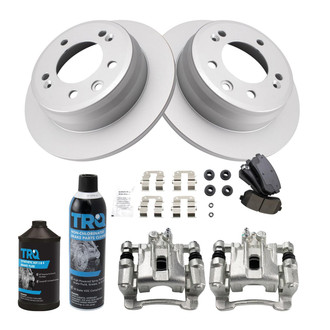 TRQ® - Rear Disc Brake Kit with Ceramic Pads and Calipers