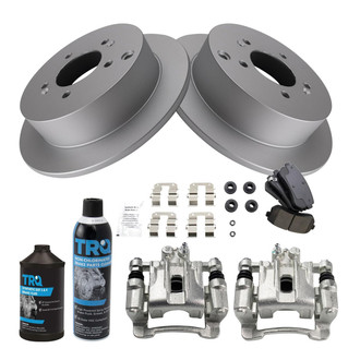 TRQ® - Rear Disc Brake Kit with Ceramic Pads and Calipers