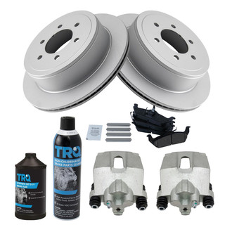 TRQ® - Rear Disc Brake Kit with Ceramic Pads and Calipers