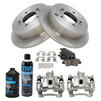 TRQ® - Rear Disc Brake Kit with Ceramic Pads and Calipers
