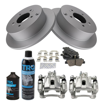 TRQ® - Rear Disc Brake Kit with Ceramic Pads and Calipers