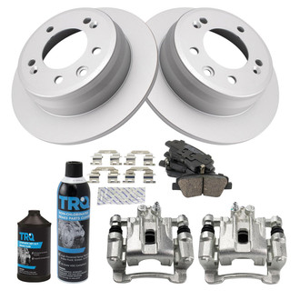 TRQ® - Rear Disc Brake Kit with Ceramic Pads and Calipers