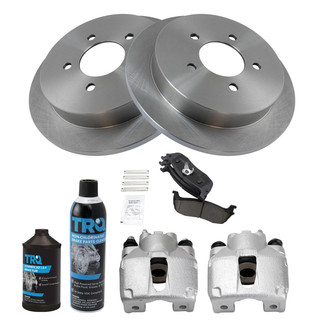 TRQ® - Rear Disc Brake Kit with Ceramic Pads and Calipers