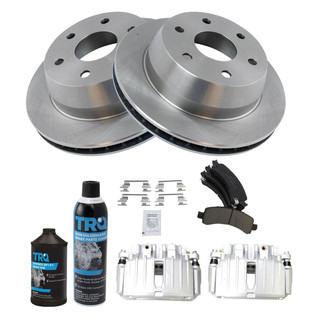 TRQ® - Rear Disc Brake Kit with Ceramic Pads and Calipers