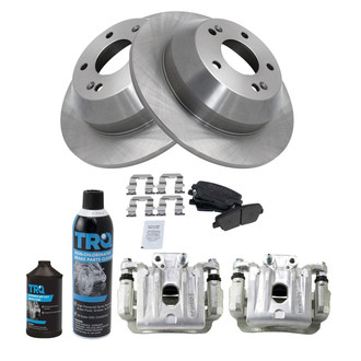 TRQ® - Rear Disc Brake Kit with Semi-Metallic Pads and Calipers