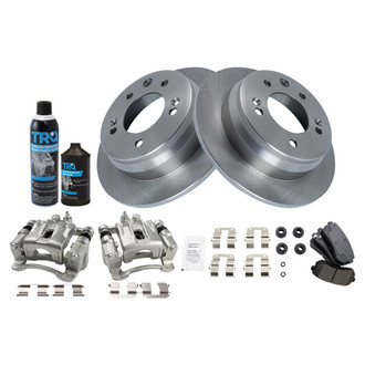 TRQ® - Rear Disc Brake Kit with Ceramic Pads and Calipers