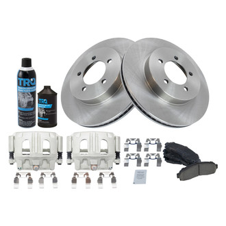 TRQ® - Front Disc Brake Kit with Ceramic Pads and Calipers