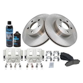 TRQ® - Front Disc Brake Kit with Ceramic Pads and Calipers
