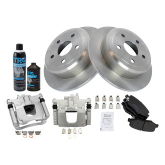 TRQ® - Rear Disc Brake Kit with Ceramic Pads and Calipers