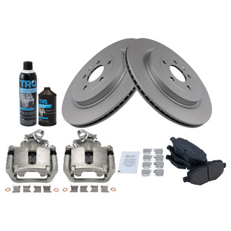 TRQ® - Rear Disc Brake Kit with Ceramic Pads and Calipers
