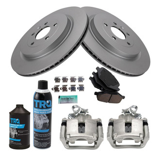 TRQ® - Rear Disc Brake Kit with Ceramic Pads and Calipers
