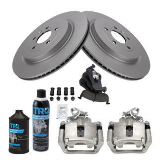TRQ® - Rear Disc Brake Kit with Ceramic Pads and Calipers