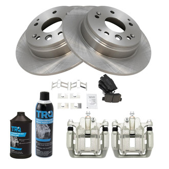 TRQ® - Rear Disc Brake Kit with Ceramic Pads and Calipers