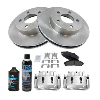 TRQ® - Front Disc Brake Kit with Ceramic Pads and Calipers