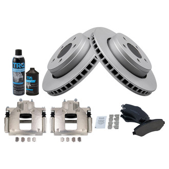 TRQ® - Front Disc Brake Kit with Ceramic Pads and Calipers