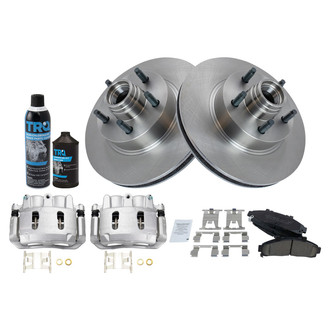 TRQ® - Front Disc Brake Kit with Ceramic Pads and Calipers