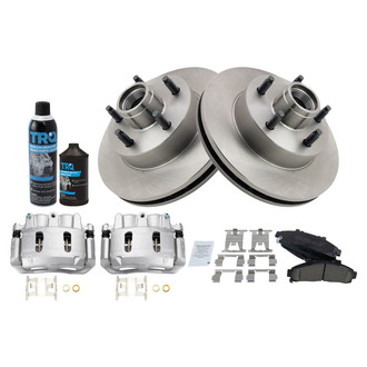 TRQ® - Front Disc Brake Kit with Ceramic Pads and Calipers
