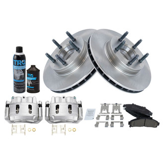 TRQ® - Front Disc Brake Kit with Ceramic Pads and Calipers