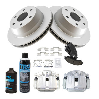 TRQ® - Rear Disc Brake Kit with Ceramic Pads and Calipers