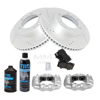 TRQ® - Performance Ceramic Front Brake Kit with Calipers