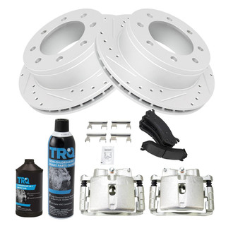 TRQ® - Performance Ceramic Rear Brake Kit with Calipers