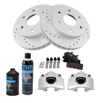 TRQ® - Performance Ceramic Front Brake Kit with Calipers