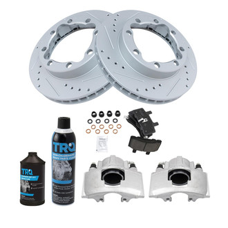 TRQ® - Performance Ceramic Front Brake Kit with Calipers