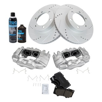 TRQ® - Performance Ceramic Front Brake Kit with Calipers
