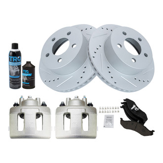 TRQ® - Performance Ceramic Front Brake Kit with Calipers
