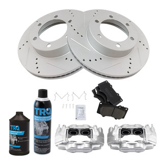 TRQ® - Performance Ceramic Front Brake Kit with Calipers